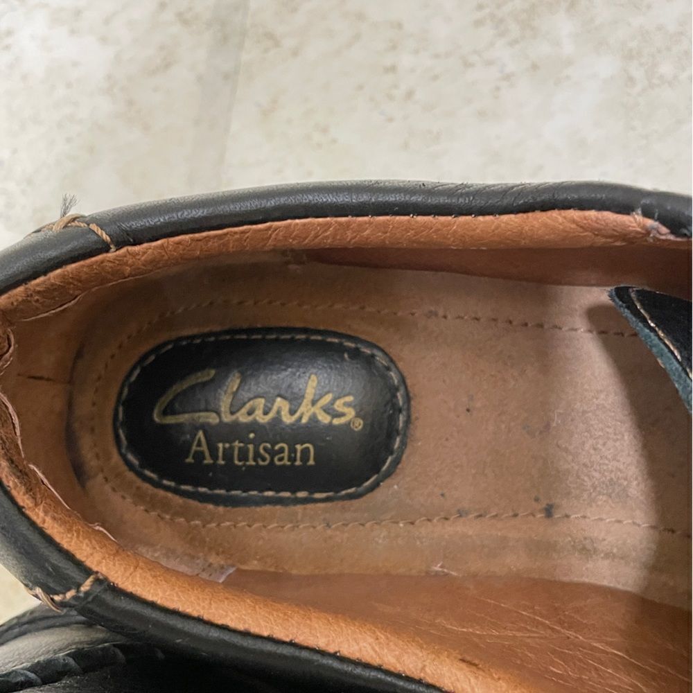 CLARKS ARTISAN INCA MEG IN BLACK LEATHER - Picture 3 of 7